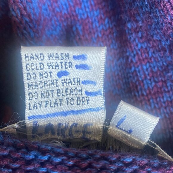 VTG Southwestern/Western/Tribal/Aztec Cowichan Cardigan Sweater L 80’s 90’s 142R - Picture 7 of 7